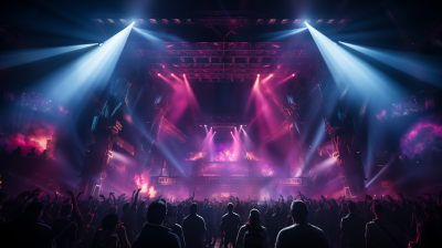 Futuristic Concert Stage