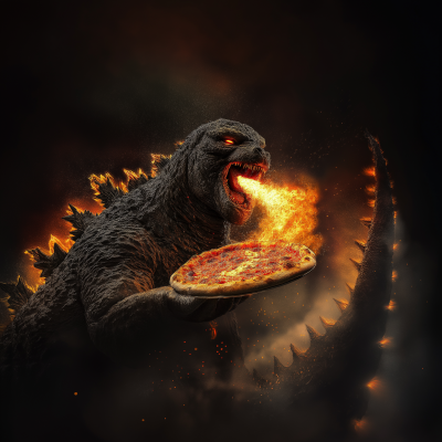 Godzilla with Brando Face