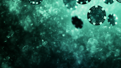 Green Poker Chips Background