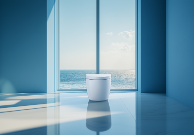 Modern Bathroom with Smart Toilet