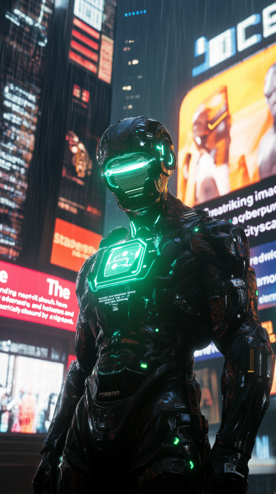 Cyberpunk Superhero