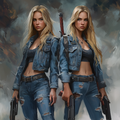 Teenage Twins in Battle