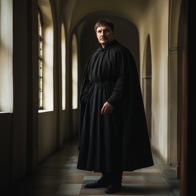 Martin Luther in Hallway