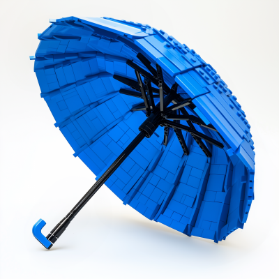 Blue Lego Umbrella