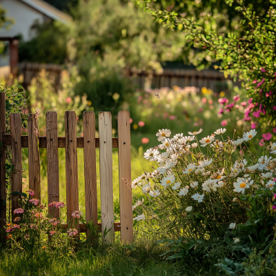 Wooden Garden Fence