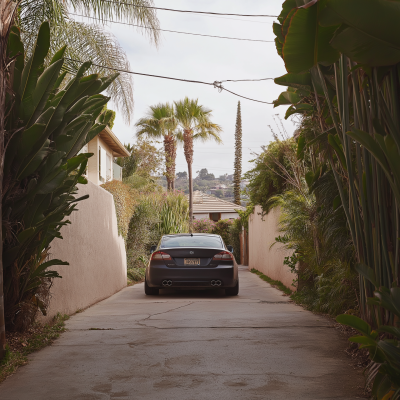 Car in Driveway