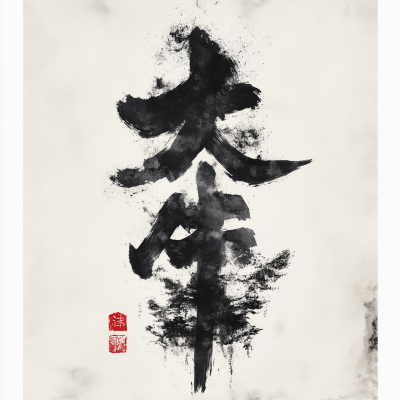 Calligraphy of Spring Festival Blessing