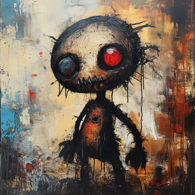 Voodoo Doll Painting