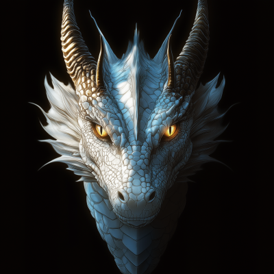 Majestic White Dragon