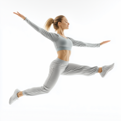 Woman Training in Gym