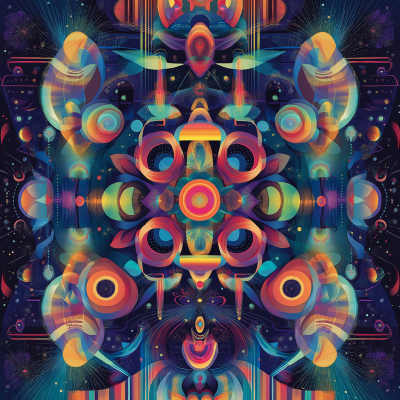 Psychedelic Afrofuturist Pattern