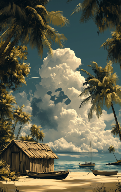 Tropical Beach Hut