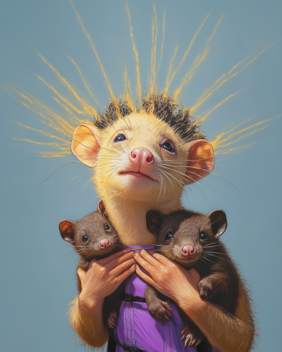 Hybrid Adult with Opossum