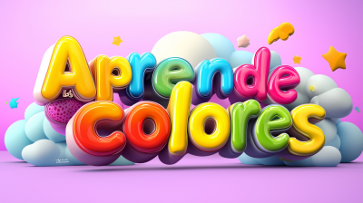 Colorful 3D Letters