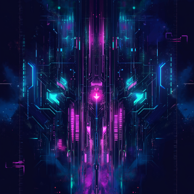 Futuristic Cosmic Scene