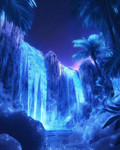 Futuristic Icy Paradise