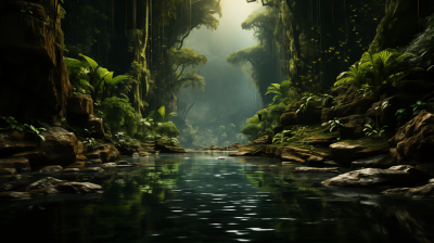 Lush Jungle Background