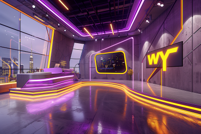 Futuristic Television Studio