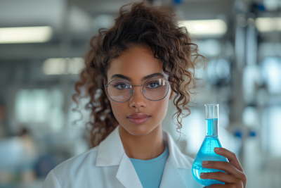 Latina Scientist Silhouette