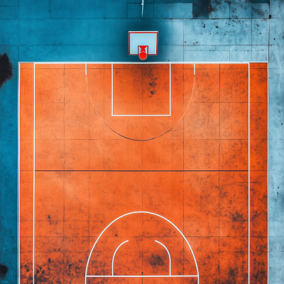 Empty Basketball Court