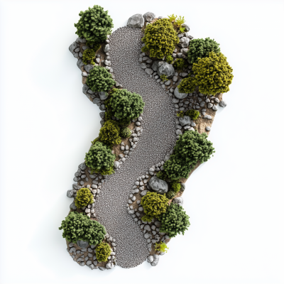 Miniature Gravel Running Track