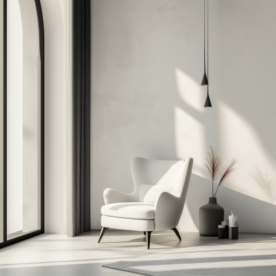 Modern Armchair in Morning Light