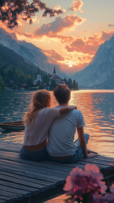 Sunset by the Lake