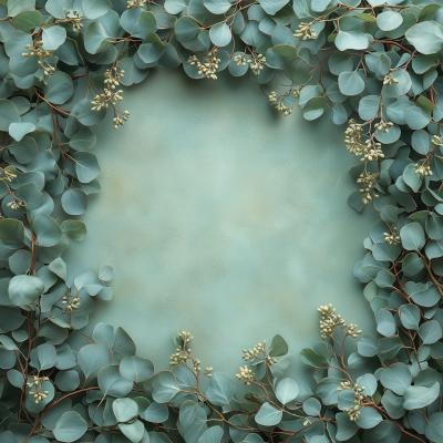 Eucalyptus Frame Background