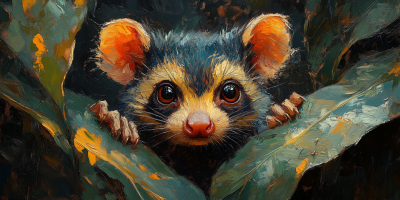 Impressionist Possum Portrait