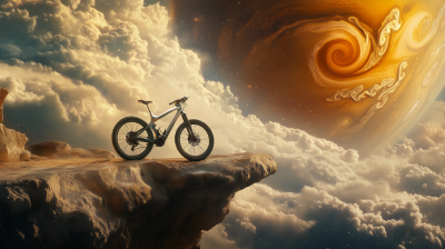 Futuristic Bicycle on Jupiter