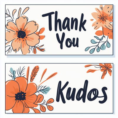 Thank You and Kudos Banners