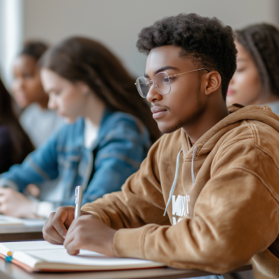 Diverse Teenagers in Class