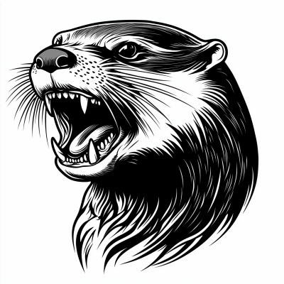 Tattoo Flash Otter