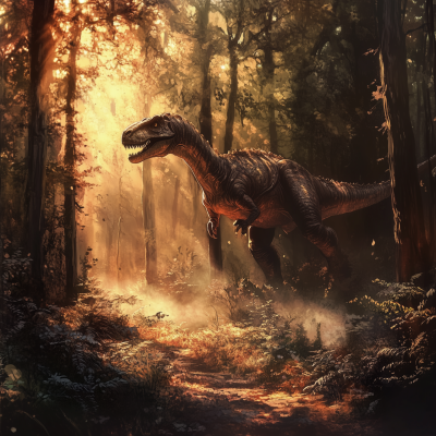 Dinosaur in the Forest