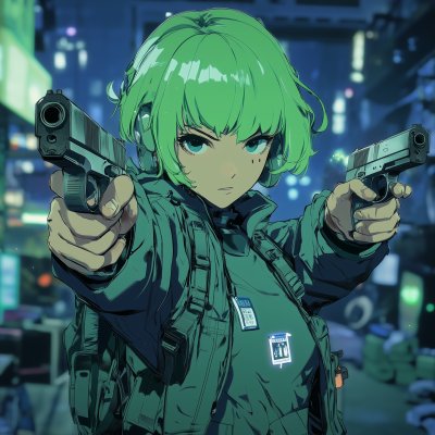 Cyberpunk Anime Character