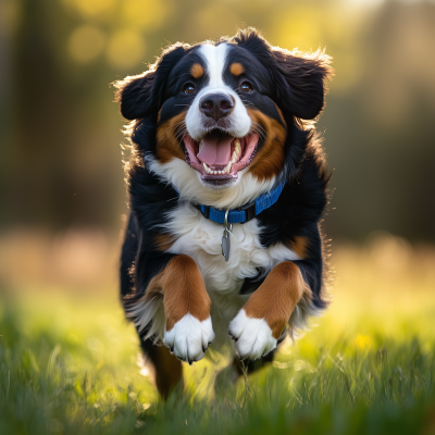 Bernese Mountain Dog in Nature