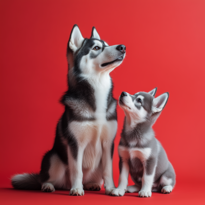Siberian Huskies