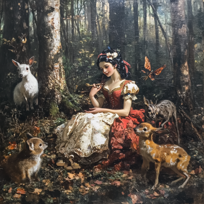 Victorian Forest Scene