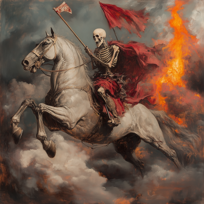 The Horseman of War and Famine