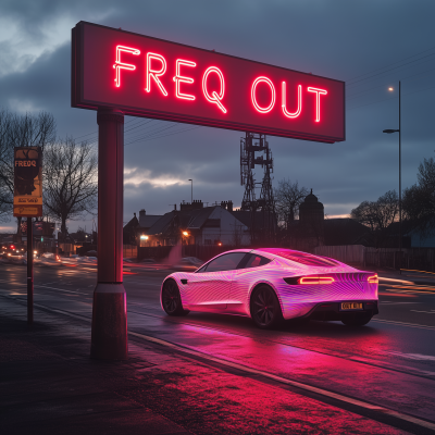 Neon Sign at Dusk
