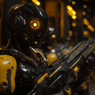 Dystopian Battle Scene