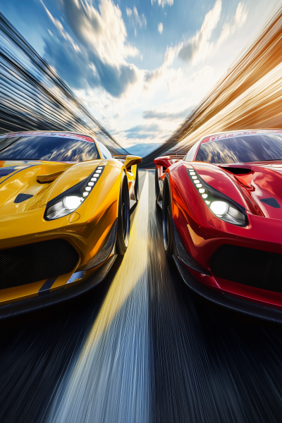 Racing Cars in Action