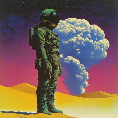 Dystopian Sci-Fi Landscape