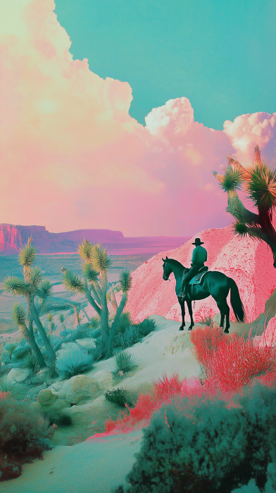 Mystical Cowboy in the Canyon