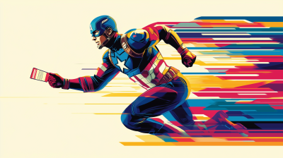 Captain America Running