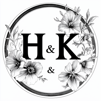 Monogram H & K Design