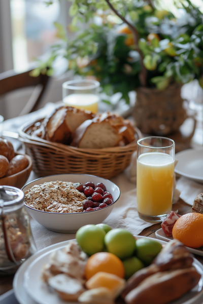 Healthy Breakfast Table