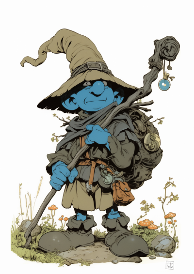 Young Smurf Wizard