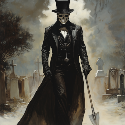 Baron Samedi in the Cemetery