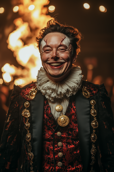 Evil Clown Portrait